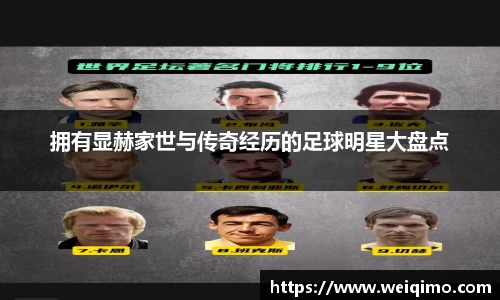 拥有显赫家世与传奇经历的足球明星大盘点